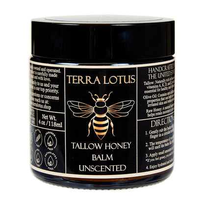 Organic Grass-Fed Beef Tallow Balm with Raw Honey - （2pc）